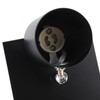 Black GU10 Bulb Holder Modern Lamp Base Metal Light Socket