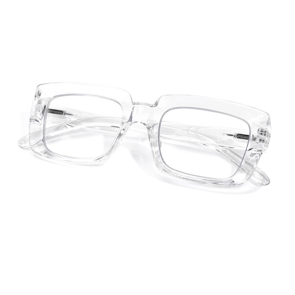 YUKANG Reading Glasses for Women Men Blue Light Blocking Square