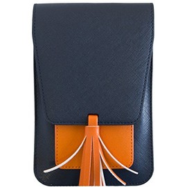 K. Carroll Accessories Harper Crossbody - Navy/Orange