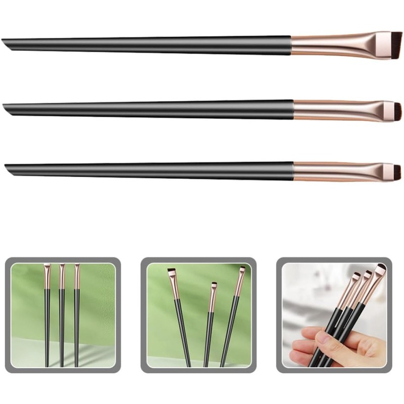 Brochas para Ojos Cepillo Delineador en Ángulo, Nylon ABS
