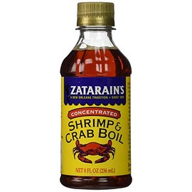 ZATARAINS Crab and Shrimp Boil Liquid, Concentrated, 8-Ounce (3 Pack (8 oz))
