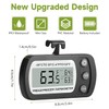8 Pack Refrigerator Thermometer, Digital Freezer Small Black Fridge Thermometer,