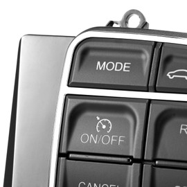 Steering Wheel Cruise Control Switch for 2011-2014 Chrysle 300 Dodge Charger, 2011-2012 Dodge Durango Cruise Control Switch Assembly, Replace 56046254AE, 56046254AC, 56046254AD, CCA1387