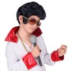 Widmann 46928 - Kinderperücke King of Rock 'n Roll, schwarz,
