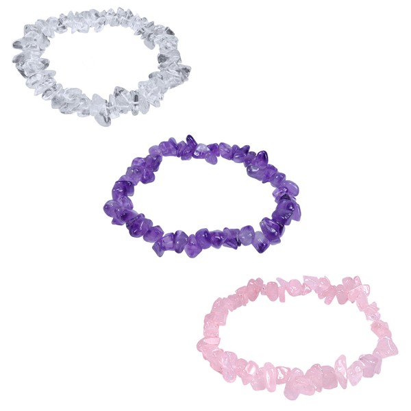 Lebensquelle Plus Amethyst + Rock Crystal + Rose Quartz Chip