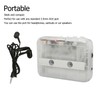 Cassette to MP3 Converter Multifunction Auto Reverse Transparent Retro Portable