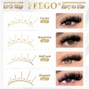 FEEGO 60D+80D Fluffy Look D Curl DIY Lashes Extension Kit