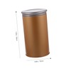 CAXUSD 2pcs Tinplate Tea Canisters Airtight Lids Loose Leaf Tea