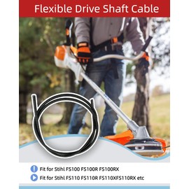eosorssa 4130 711 3210 Flexible Drive Shaft Cable 57" Fit for STIHL FS38 FS40 FS46 FS50 FS55 FS55R FS75 FS80 FS85 Trimmer Brush Cutter Replace 4130-711-3210