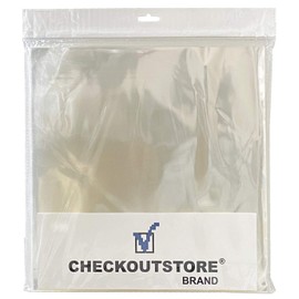 500 Clear Plastic OPP for 12" LP Vinyl 33 RPM Record Album Covers (Outer Sleeves)
