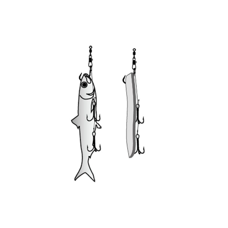 Yamawa Sangyo Gangan Swordfish Double Treble Glow