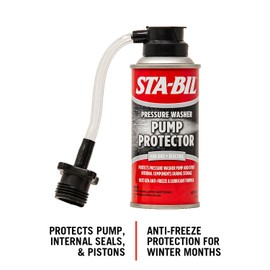 STA-BIL Pump Protector - Protects Pressure Washer Pump and Other Internal Components During Storage - Next Gen Anti-Freeze and Lubricant Formula, 4 oz. (22007-8PK)