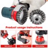 mizikuu 6 pieces wire brush angle grinder, M14 cup brush,