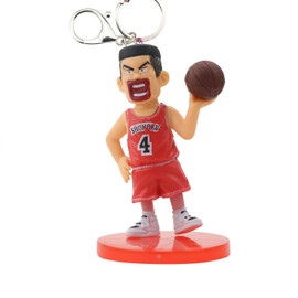 Mprocen Slam Dunk Keychain, Set of 5, Slam Dunk, Kaede Rukawa, Hisashi Mitsui, Ryota Miyagi, Takenori Akagi, Sakuragi Hanamichi Keychain, Pendant, Cute, Bag Strap, Cell Phone, Keys, Automobile,