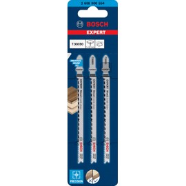 Bosch Professional Expert 'Wood 2-Side Clean' T 308 BO Jigsaw Blades (for Plywood, Solid Wood Furniture Panels, Length 117 mm, Jigsaw Accessories), Pack of 3