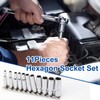 VZXZXE 11 Piece Hex Socket Spanner 1/4 Inch 4-13 mm