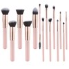YJ-Anyue Makeup Brushes Pink wooden Makeup Brushes Set Premium Synthetic