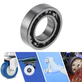 ACROPIX 6900 Deep Groove Ball Bearings 10x22x6mm P5 Open Type Lubricated Bearings 1 Pc Car Scooter Skateboard Wheel Universal Silver Tone