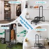 CRUDATE Step Stool with Handle, 2-Step Stools and Adjustable Handrail