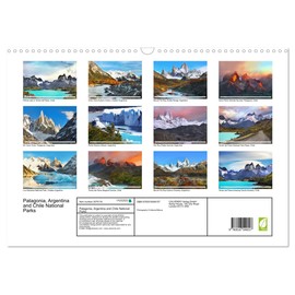 Patagonia, Argentina and Chile National Parks (Wall Calendar 2026 DIN A3 Landscape), CALVENDO 12 Month Wall Calendar
