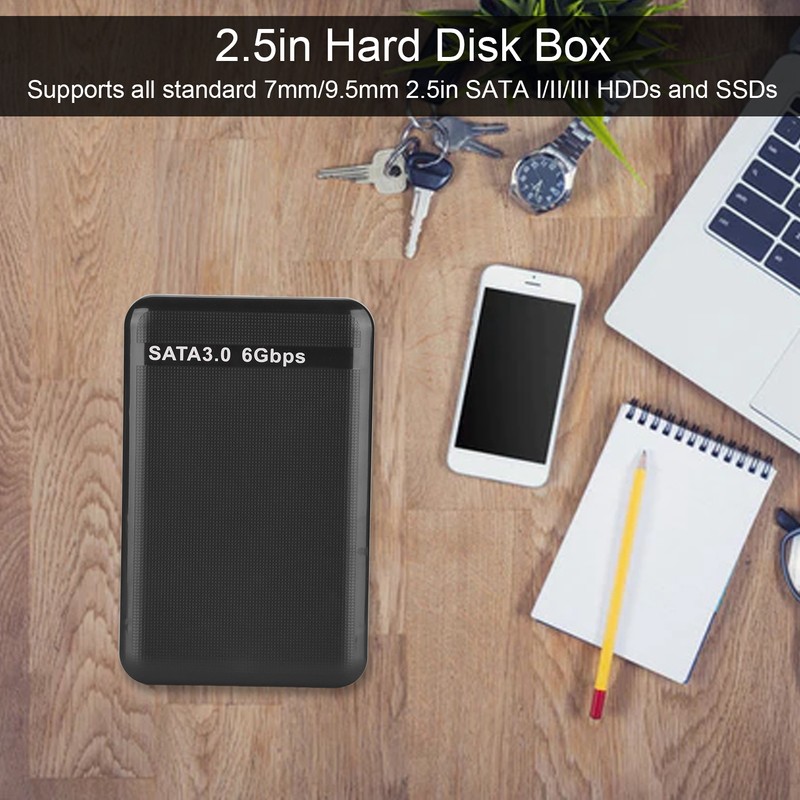 External HDD Case 2.5in USB3.0 SATA3.0 Plug and Play HDD