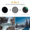 K&F Concept 55mm Variable ND4-64 CPL Filter, ND Polarizing CPL