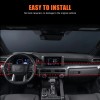 MODY ABS Carbon Fiber Dashboard Center Console Cover Trim For