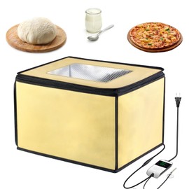 Bread Proofing Box with 50-130℉ Temp Control & 24H Timer, Folding Proofing Box for Sourdough Pizza Yogurt Rice Wine Fermentation, Space-Saving Sourdough Starter Warmer 15.7"D x 11.8"W x 9.8"H