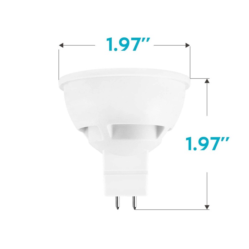 LUXRITE 6 Pack Mr16 Led Dimmable Light Bulbs 2700K Warm