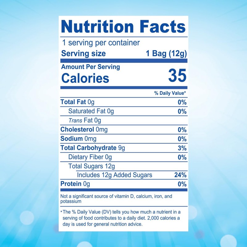 Cotton Candy 10 Pack, 10 Bags each 0.42oz, Blue Raspberry