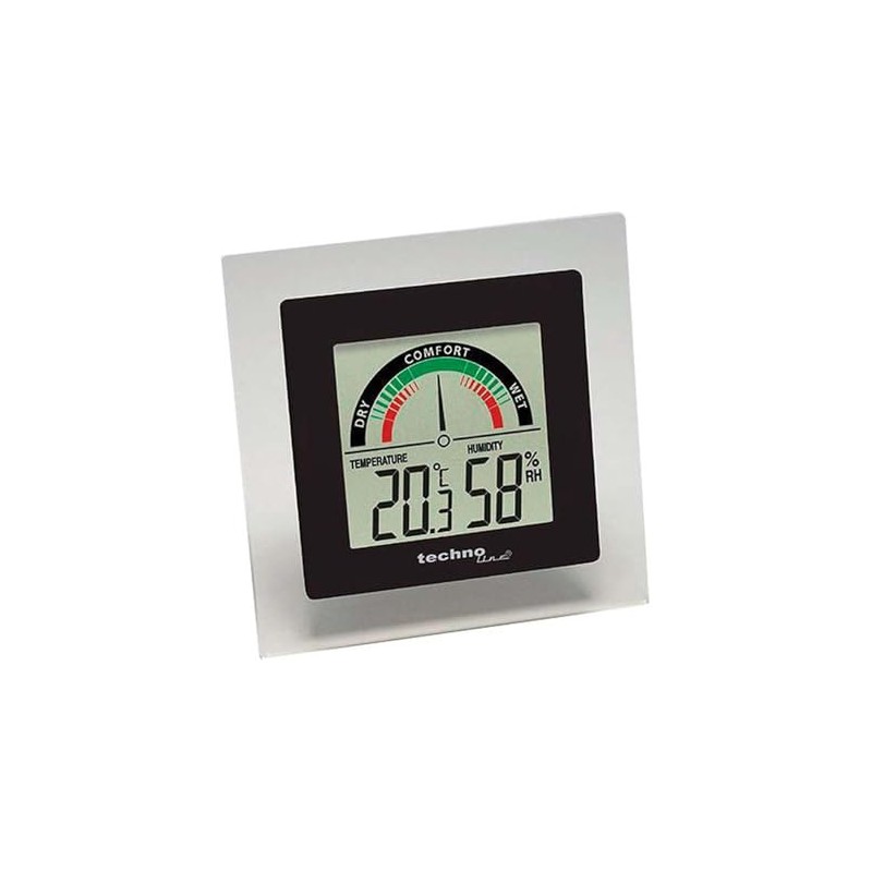 Technoline WS9415 Bürothermometer mit Temperaturanzeige und Luftfeuchteanzeige, Raumkomfort (Luftqualität), digitales