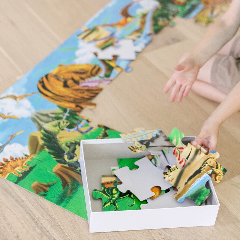 Melissa & Doug Land of Dinosaurs Floor Puzzle, 48 pc