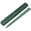 Skater ABC3AG-A Sage Green Chopsticks and Case Set, 7.1 inches
