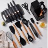 19 Pcs Silicone Kitchen Cooking Utensils Knife Set Cutting Board