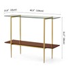 LumFurn Glass Console Table for Living Room, Foyer & Entrance,