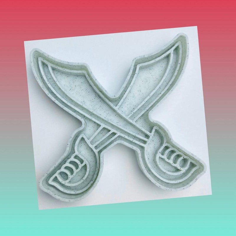 Set of 3 Pirate Themed Cookie Cutters