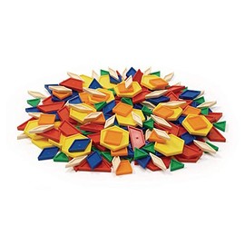 Excellerations Plastic Pattern Blocks - 250 Pieces