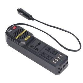 Car Power Inverter 200W DC 12V to AC  for Vehicles Plug Adapter Outlet Converter with 4 USB 3 Sockets