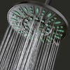 AquaDance 7-inch 6-Setting Rainfall Showerhead with Anti-Microbial Microban Protection from