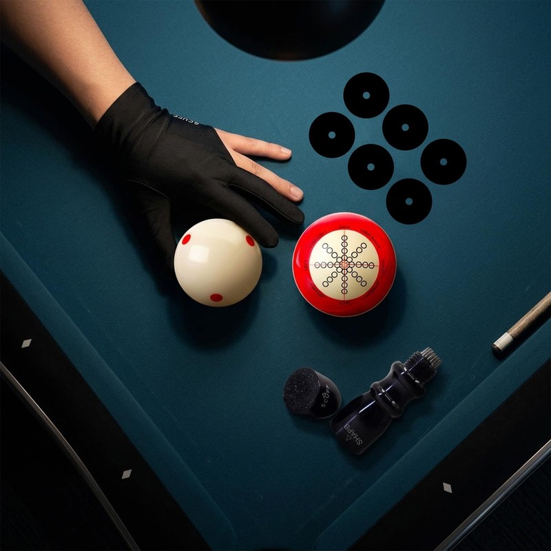 Conderyang 13 Pcs Billiards Accessories Set-2 pcs 2-1/4" Training Cue