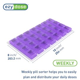 Apothecary Ezy Dose Pastillero Semanal 4 al Día mediano (surtido)