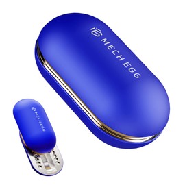 Fidget Mech Egg Finger Slider Fidget EDC Egg Sensory Metal Office Fidget Toys for Home Office Executive Desk Toys Adults Relieve Stress ADHD/Autism (Blue)