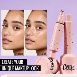 Freckle Pen Stamp | Long-lasting Waterproof Fake Freckle Stamp | Realistic Cosmetic Tool Natural Face Makeup Enhancing for Women Youth Adults Seniors Beginners