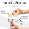 Clip-on Blue Light Reducing Lenses for Daytime Screen and Gaming