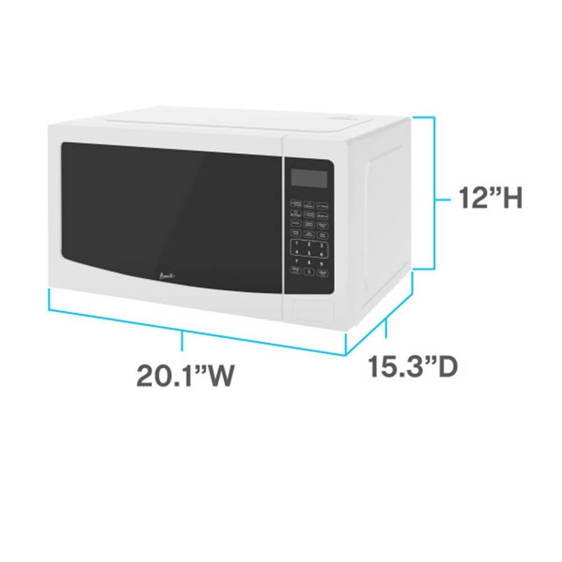 MICROWAVE WHT 1000W 12"