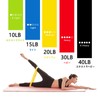 Strength Training Resistance Bands, Fitness Exercise Bands, Set of 5