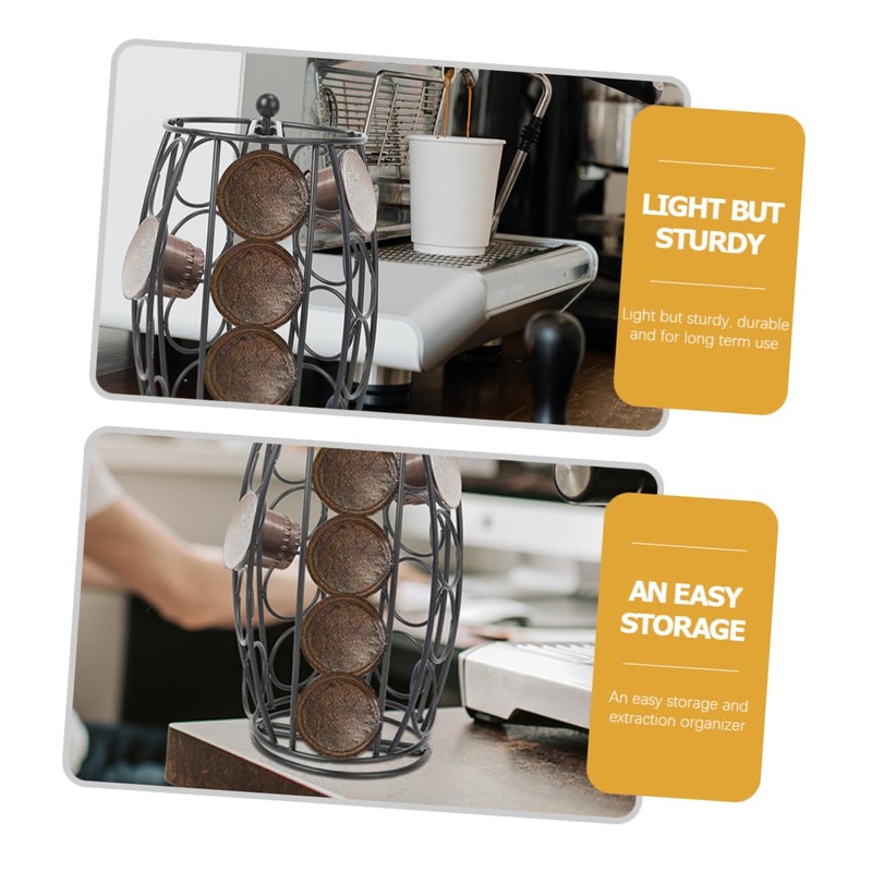 CIYODO Coffee Shop Essential Coffee Shelf Iron Stand Capsules Holder
