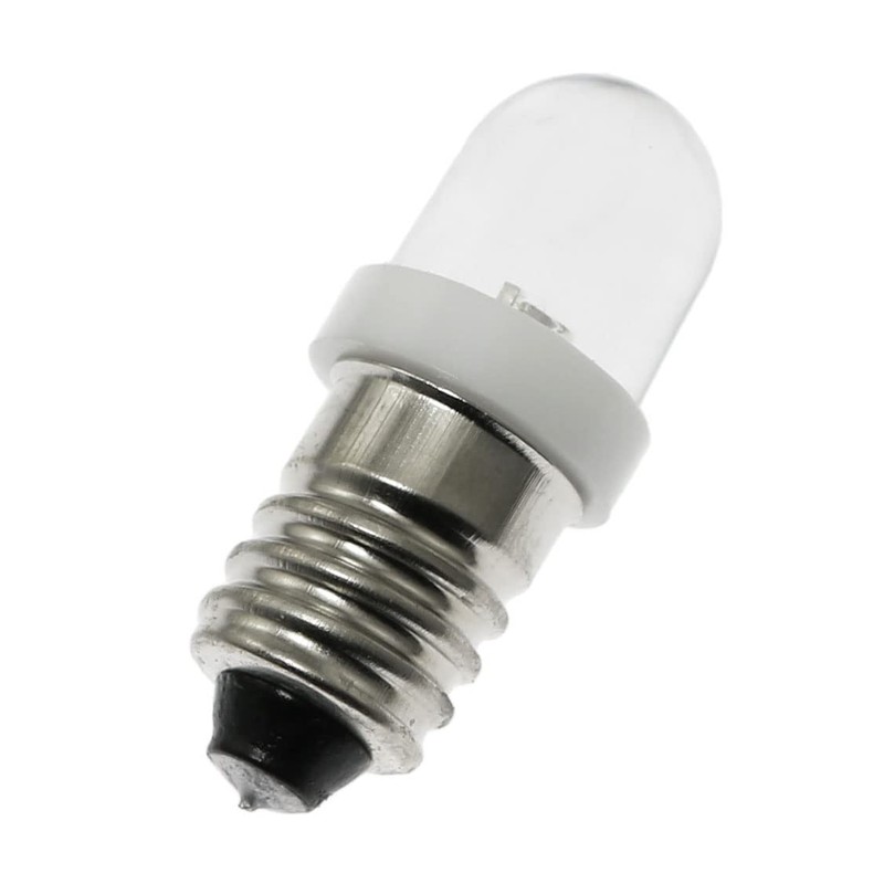 10PCS 0.2W 6V E10 Mini Led Bulb, Miniature Screw Base