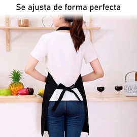 Delantal Mandil De Cocina Chef Trabajo Multiusos Ajustable e Impermeable