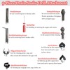Amonk 9-Piece Drain Snake Drill Attachment Heavy-Duty Drain Cleaning Set